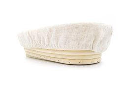 Agile-Shop Oval Long Banneton Brotform Bread Dough Proofing Rising Rattan Handmade Basket &amp; Liner (10) N4