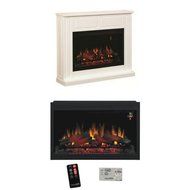 Complete Set Traditional Design Builders Mantel with 36" 110V Builders Box Traditional