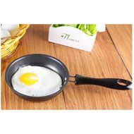 Yaheeda Fry Egg Pan Cookware,Wrought Iron Non-Stick Coating Induction Compatible Bottom Cooker,Diameter 22cm/8.7" N4