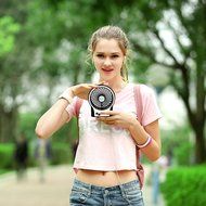Portable Mini Notebook Laptop Desktop Super Mute PC USB Cooler Cooling Desk Fan 3 Speeds Rechargable by Symply N3
