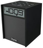 Sound Design iHome IBN180B Rubberized NFC Bluetooth Dual Alarm FM Clock Radio with USB Charging/Aux-In, Black... N4