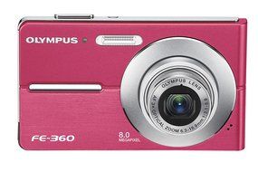 Olympus FE360 8MP Digital Camera with 3x Optical Dual Zoom (Pink)