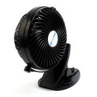 Honeyall Ajustable Clip On USB Fan Quiteness,Rechargeable Battery/USB Powered on(Black) N3