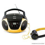 Tyler Portable Sport Stereo CD Player TAU101-BL with AM/FM Radio and Aux &amp; Headphone Jack Line-In (Blue) N16
