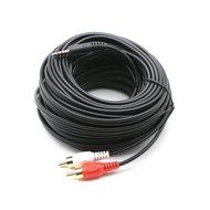 Pasow 3.5mm Stereo Male to 2RCA Male (Right and Left) RCA Audio Cable (30 Feet) N4