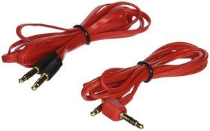 Chromo Inc. 2x Pack 3.5mm Auxiliary Cable 1 Angled and 1 Flat Audio Music Aux - Black N3