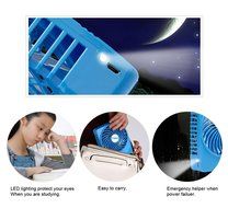 Momoday&reg; Mini Handheld Square Electrical Portable Rechargeable Fan 3 Speeds Desktop Clip-on Fan Summer Cooler... N7