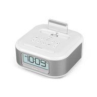 iHome iPL23 Stereo FM Clock Radio with Lightning Dock Charge/Play for iPhone 5/5S 6/6Plus 7/7Plus with USB Out... N3