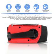 Emergency radio, Sokos Weather Radio Hand Crank, Solar Hand Crank Self Powered AM/FM/NOAA Weather Radio, LED Flashlight... N5