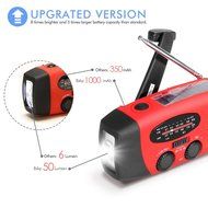 Emergency radio, Sokos Weather Radio Hand Crank, Solar Hand Crank Self Powered AM/FM/NOAA Weather Radio, LED Flashlight... N6