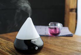 Pakway Smart Aromatherapy Essential Oil Diffuser-Portable Ultrasonic Cool Mist Aroma Humidifier with Waterless... N3