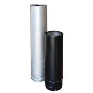 170413 3"x18" Adjustable Length Pellet Vent BLACK