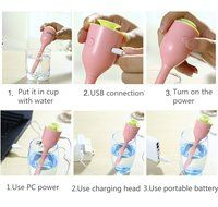 TankeDirect Protable Mini Air Humidifiers with USB Cool Mist for Home,Car (pink) N4