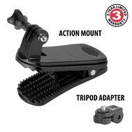 USA Gear Action Camera Clip Mount with Injection Molded Durable Plastic , 360 Degree Rotating Head &amp; J-Hook &amp;... N7