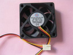 2 pcs Brushless DC Cooling Fan 12V 6015S 9 Blades 3 wire 60x60x15mm Sleeve-bearing Skywalking