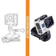 USA Gear Action Camera Clip Mount with Injection Molded Durable Plastic , 360 Degree Rotating Head &amp; J-Hook &amp;... N9