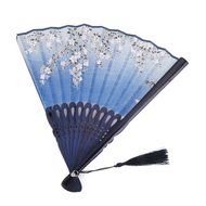 Chinese Folding Pocket Hand Fan (Flower Flying Butterfly) N6