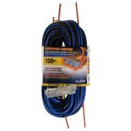 16/3 Gauge Extra Long 3 Prong Extension Cord with Portable Wire Rack - 100 Feet Electrical Appliance Regular Daily... N4