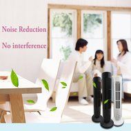 Tangc Portable Mini USB Tower Fan No Leaf Bladeless Air Conditioner Cool Cooling Desk (Black) N3