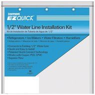 1 - Water Line Installation Kit (1/2&quot; Quick-Connect Tee valve), Lead free, Ideal for installing refrigerators,...