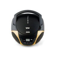 Tyler Portable Sport Stereo CD Player TAU101-BL with AM/FM Radio and Aux &amp; Headphone Jack Line-In (Blue) N19