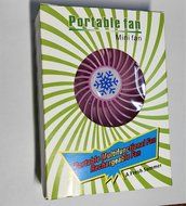 3 Speed Portable Mini USB Rechargeable Desktop Fan wih LED Light (4 inch fan size) (White) N2