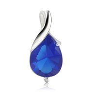 Women fashion blue Crystal Teardrop Pendant stone For Necklace Gift Jewelry