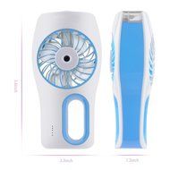 Baaaq Handheld Water Misting Fan with Cooling Mist Humidifier for Beauty, Home, Office and Travel (Blue) N3
