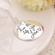 Stylish "Learn From Yesterday,Live For Today, Hope For Tomorrow" Pendants Chain (gold) N2