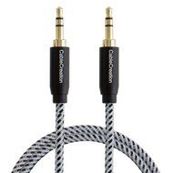 CableCreation 3.3-Feet 3.5mm Braided audio cable, Male to Male Stereo Aux Cable with Premium Metal, for Smartphones... N23