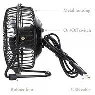 OPOLAR F401 sturdy metal,cool relaxed,saves your desk space,Mini USB Table Desk Personal Fan, Black