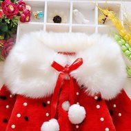 Yaheeda Baby Girl Plush Short Coat Cloak Jacket Outwear Snowsuit Ball Thick Warm Clothes N2