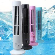 Tangc Portable Mini USB Tower Fan No Leaf Bladeless Air Conditioner Cool Cooling Desk (Black) N4
