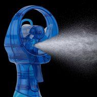 O2COOL FML0001 Deluxe Water Misting Fan Portable Handheld Mist Sprayer (Blue) N3