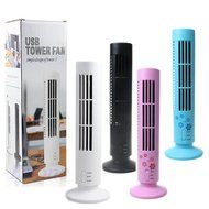 Tangc Portable Mini USB Tower Fan No Leaf Bladeless Air Conditioner Cool Cooling Desk (Black) N5