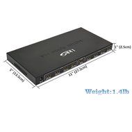 LinkS 1x8 8 Ports HDMI Powered Splitter for Full HD 1080P &amp; 3D Support (One Input To Eight Outputs) N20