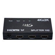 LinkS 1x8 8 Ports HDMI Powered Splitter for Full HD 1080P &amp; 3D Support (One Input To Eight Outputs) N27