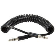 JacobsParts 3.5 MM Coiled Stereo Audio Aux Extension Cable M/F (3 FT) N3
