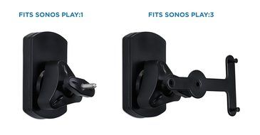 Mount-It! MI-SP08 Speaker Wall Mount Bracket for SONOS PLAY:1 and SONOS PLAY:3 Universal Wall Mount Speaker Stands... N4