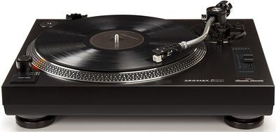 Crosley C200A-BK Direct Drive Turntable with S-Shaped Tone Arm, Black N3