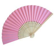Weixinbuy Summer Folding Hand Held Paper Fans Wedding Party Decor Pocket Bamboo Fan