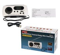 LeeKer LK-R701 AM/FM/NOAA Weather Alert Radio Solar Power Dynamo Hand Crank Portable Emergency Radio for Christmas... N3