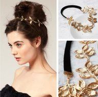 New Elegant Women&#039;s Girls Retro Vintage Hollow Leaf Elastic Hair Band Headband