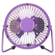 Ambielly USB Mini Desk Cooler Fan Velocity Personal Fan (Purple, 6.1&#039;&#039;) N4