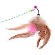 Neewer Hand Craft Cat Catcher Toy Teaser Wand with Feather for Hunting Exercise N3
