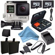 GoPro HERO4 Silver Edition Action Camera Camcorder with Accessory Bundle N3