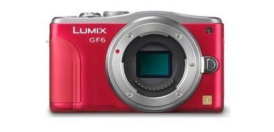 Panasonic Lumix DMC-GF6 Mirrorless Micro Four Thirds Digital Camera Body Only (Red)