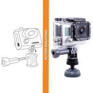 Quick Release Zip-Tie Strap Mount w/ 360 Degree Rotating Head for Compact Cameras by USA Gear - Works With Canon... N4