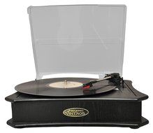 Pyle Home PVNTT5UB Retro Style Vinyl Turntable with USB-To-PC Recording (Black) (Discontinued by Manufacturer) N5