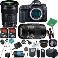 Canon EOS 5D Mark IV with 24-105mm IS STM + Tamron 70-300mm AF + 2pcs 16GB Memory + Case + Reader + Tripod + ZeeTech...